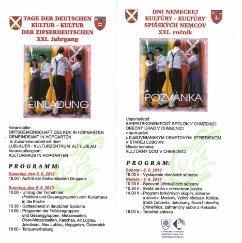 Pozvánka DNK 2013