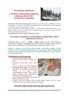 Preventívne opatrenia