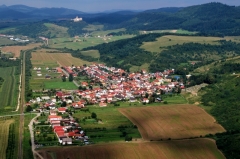 Letecké zábery obce Chmeľnica - leto 2012