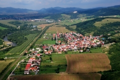 Letecké zábery obce Chmeľnica - leto 2012