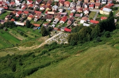 Letecké zábery obce Chmeľnica - leto 2012