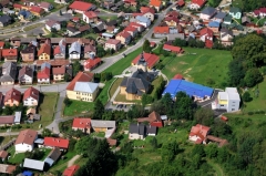 Letecké zábery obce Chmeľnica - leto 2012