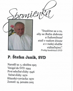Spomienka na vdp. Štefana Janíka – fotografia 1