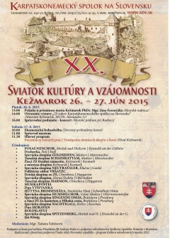 Pozvánka do Kežmarku na sviatok kultúry a vzájomnosti – fotografia 1