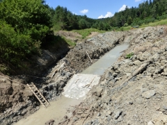 Stavebné práce na  stavbe poldra pokračujú – fotografia 34