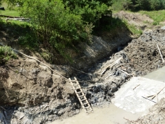 Stavebné práce na  stavbe poldra pokračujú – fotografia 33