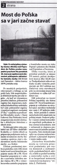 Most  Mníšek nad Poradom - Piwniczna Zdrój bol spustený do  prevádzky – fotografia 8