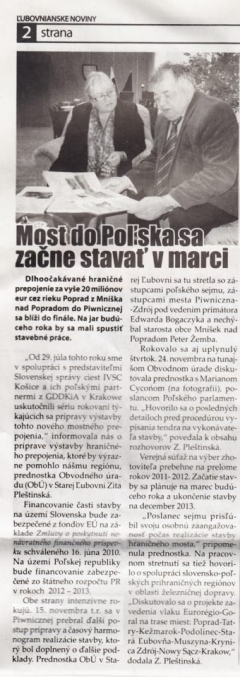 Most  Mníšek nad Poradom - Piwniczna Zdrój bol spustený do  prevádzky – fotografia 6