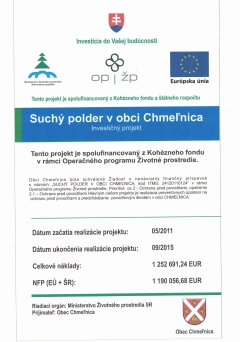 Monitorovacia správa projektu "Suchý polder v obci Chmeľnica" – fotografia 2