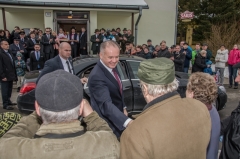 Fotografia: Prezident SR Andrej Kiska - návšteva 12.2.2016 v Chmeľnici