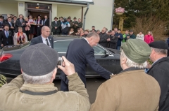 Fotografia: Prezident SR Andrej Kiska - návšteva 12.2.2016 v Chmeľnici