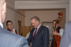 Fotografia: Prezident SR Andrej Kiska - návšteva 12.2.2016 v Chmeľnici
