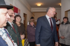 Fotografia: Prezident SR Andrej Kiska - návšteva 12.2.2016 v Chmeľnici