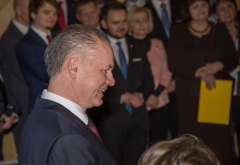 Fotografia: Prezident SR Andrej Kiska - návšteva 12.2.2016 v Chmeľnici