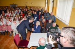 Fotografia: Prezident SR Andrej Kiska - návšteva 12.2.2016 v Chmeľnici