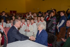 Fotografia: Prezident SR Andrej Kiska - návšteva 12.2.2016 v Chmeľnici
