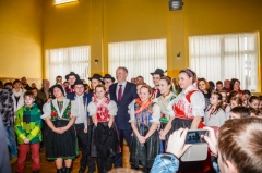 Fotografia: Prezident SR Andrej Kiska - návšteva 12.2.2016 v Chmeľnici