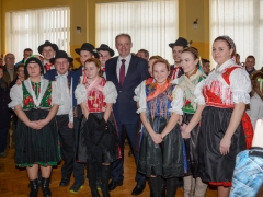 Fotografia: Prezident SR Andrej Kiska - návšteva 12.2.2016 v Chmeľnici