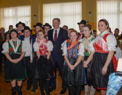 Fotografia: Prezident SR Andrej Kiska - návšteva 12.2.2016 v Chmeľnici