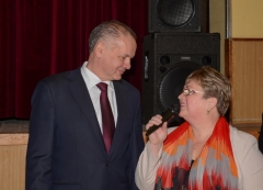 Fotografia: Prezident SR Andrej Kiska - návšteva 12.2.2016 v Chmeľnici
