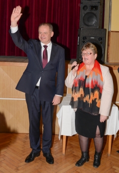 Fotografia: Prezident SR Andrej Kiska - návšteva 12.2.2016 v Chmeľnici