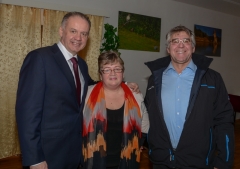 Fotografia: Prezident SR Andrej Kiska - návšteva 12.2.2016 v Chmeľnici