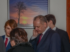 Fotografia: Prezident SR Andrej Kiska - návšteva 12.2.2016 v Chmeľnici