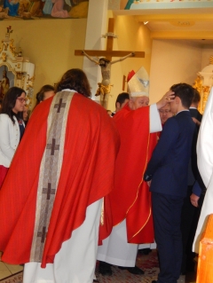 Sviatosť birmovania v Chmeľnici vyslúžil spišský biskup J. E. Mons. ThDr. Štefan Sečka, PhD. – fotografia 48