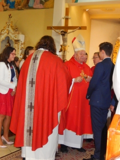 Sviatosť birmovania v Chmeľnici vyslúžil spišský biskup J. E. Mons. ThDr. Štefan Sečka, PhD. – fotografia 47