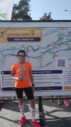 Na 95.ročníku Medzinárodného maratónu mieru v Košiciach bola aj naša Danka Faltičková  