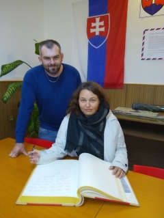 Katrin Litschko, šéfredaktorka KARPATENBLATT, navštívila Chmeľnicu