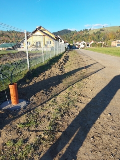 Výstavba osvetlenia na IBV pri trati – fotografia 1