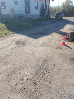 Výstavba cesty na IBV pri trati – fotografia 82