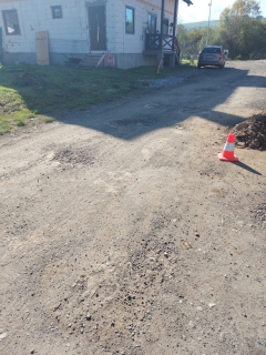 Výstavba cesty na IBV pri trati – fotografia 32