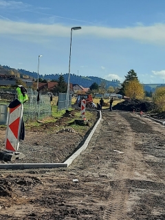 Výstavba cesty na IBV pri trati – fotografia 146