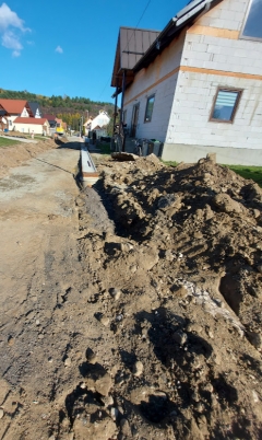 Výstavba cesty na IBV pri trati – fotografia 133