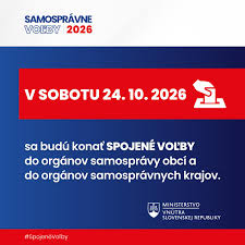 Voľby do orgánov samosprávy obcí a do orgánov samosprávnych krajov 24.10.2026