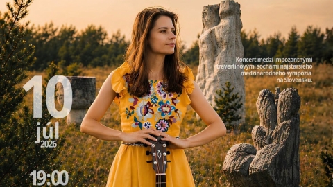 Koncert speváčky Simy Magušinovej v sochárskom sympóziu vo Vyšných Ružbachoch - pozvánka