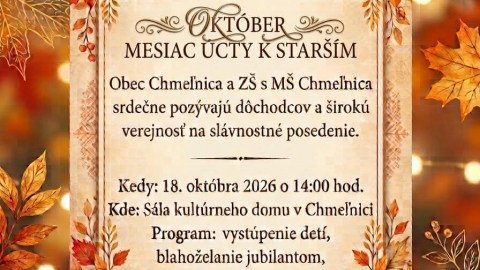 Posedenie pri príležitosti októbra - mesiaca úcty k starším