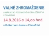 Pozvánka na valné zhromaždenie Urbárskeho pozemkového spoločenstva v Chmeľnici